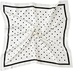 CHUNG Women's Headscarf Satin Bandanas Pattern Scarves Emulation Silk Handbag Hair Ribbons Suqare 27.5"