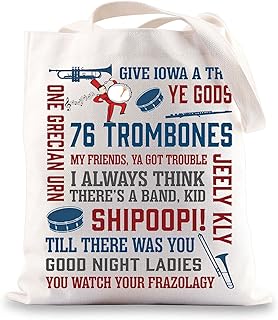 Music Men Broadway Musical Tote Bag Music Men Theatre Fans Gifts Shipoopi Drum Broadway Shoulder Bag