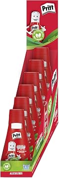 Pritt PAKA2, Purpose Glue for School and Leisure, 6 Bottles of 100 g, Transparent, Flaschen 6 x 100 g