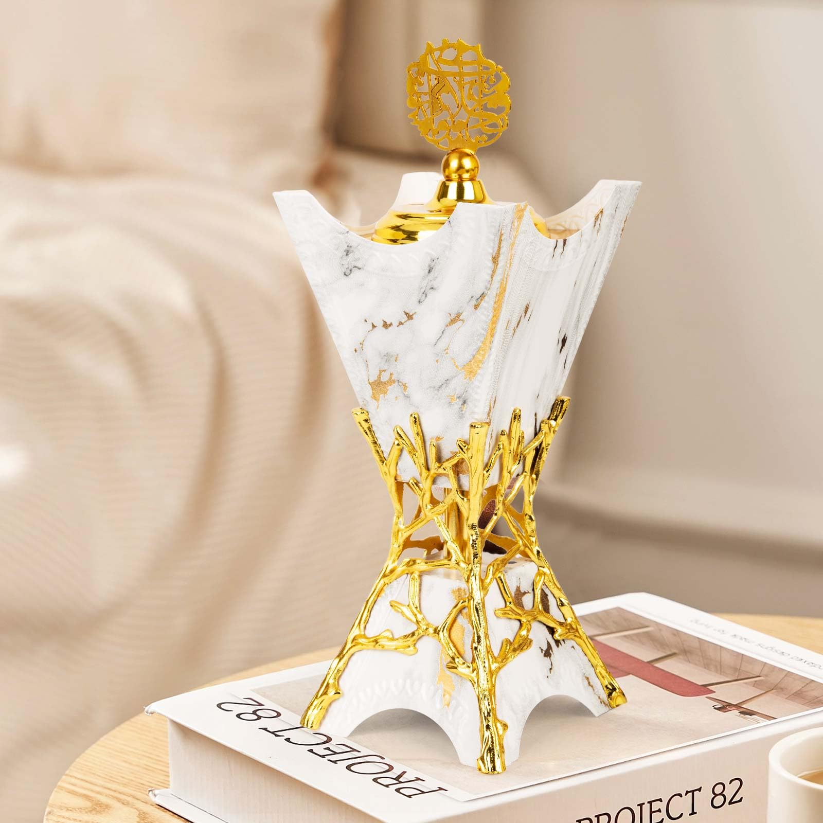 Amazon.com: Xisakaca Large Bakhoor Burner, Charcoal Incense Burner