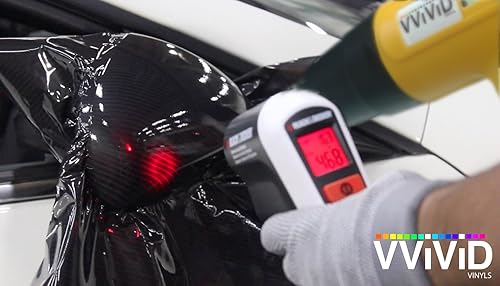 Miniatura 4 de VViViD Pistola de calor profesional multiusos para el hogar, incluye boquilla de precisión, lectura digital de temperatura y guante aplicador a