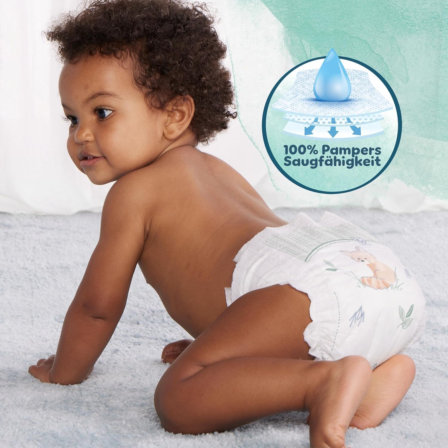 Pampers Harmonie Windeln Größe 3, 240 Windeln, 6kg-10kg, sanfter Hautschutz mit 100 Prozent Pampers Schutz