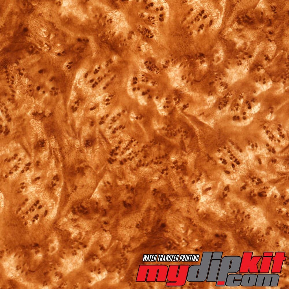 Water Transfer Printing Film - Hydrographic Film - Hydro Dipping - Medium Gold Burl Wood - BW-65-10