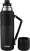 Contigo Thermal Bottle Thermalock, Vacuum Insulated Travel Flask, Thermos Flask for Hot Drinks, up to 35h hot & 60h Cold, Leakproof Coffee Tea Bottle, Stainless Steel Travel Mug