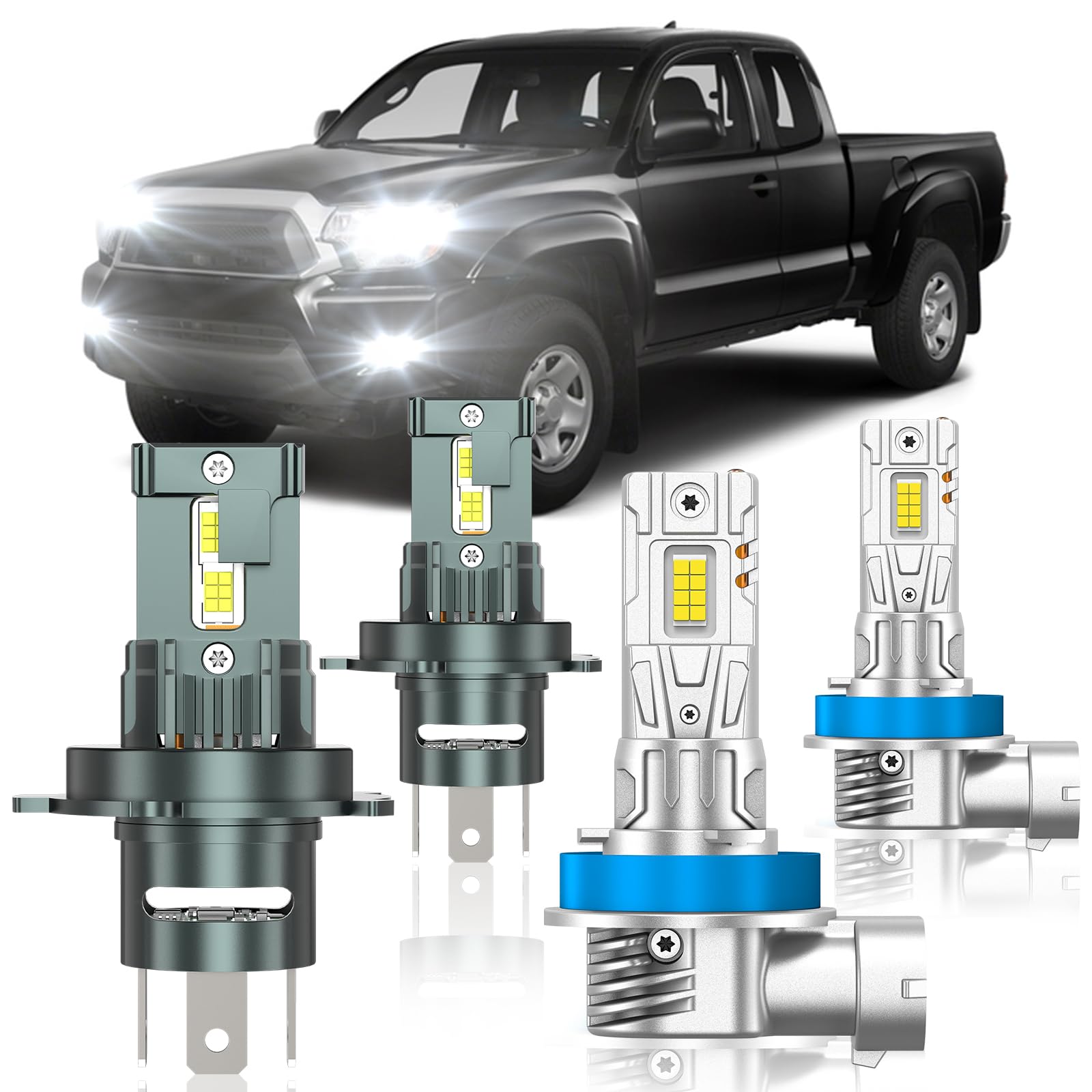 Compatible with Toyota Tacoma 2012-2015 Fog Bulbs, Pack of 4