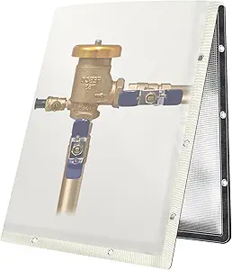 Backflow Preventer Cover Insulated Pouch - Pressure Vacuum Breaker Cover - Winter Water Well Pump Covers Sprinkler Valve Cover Insulated - Protects from Severe Snow and Intense Sun