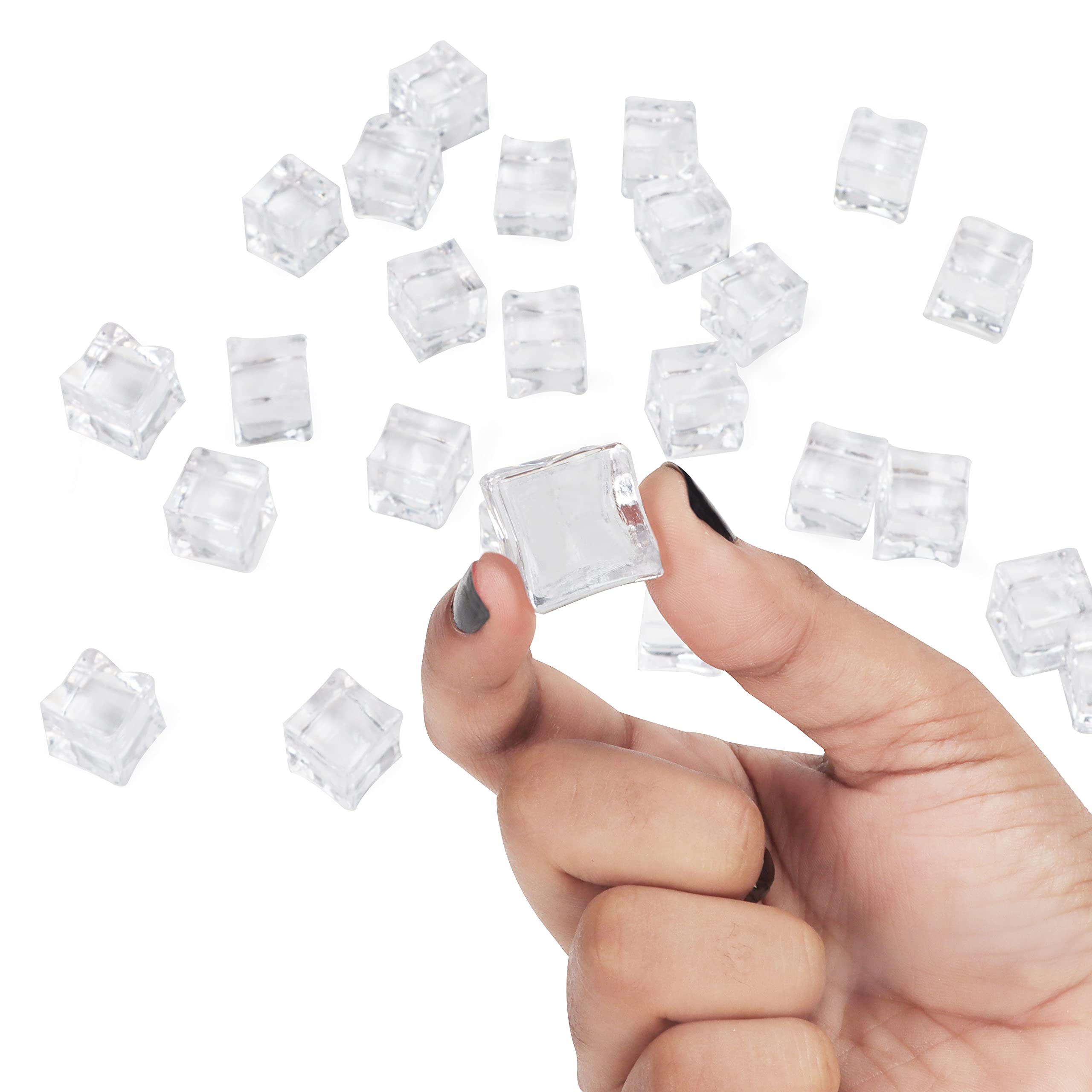 PMLAND Pietre Di Ghiaccio Acriliche Nere – 180 Pezzi Per Decorazioni, Centrotavola, Matrimoni E Vetrine
