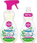 Dapple Baby - Bottle & Dish Soap, Plant Based Bottle Cleaner, Baby Safe Liquid Dish Soap, Fragrance Free Scented - While, 500 ml (Pack of 1)