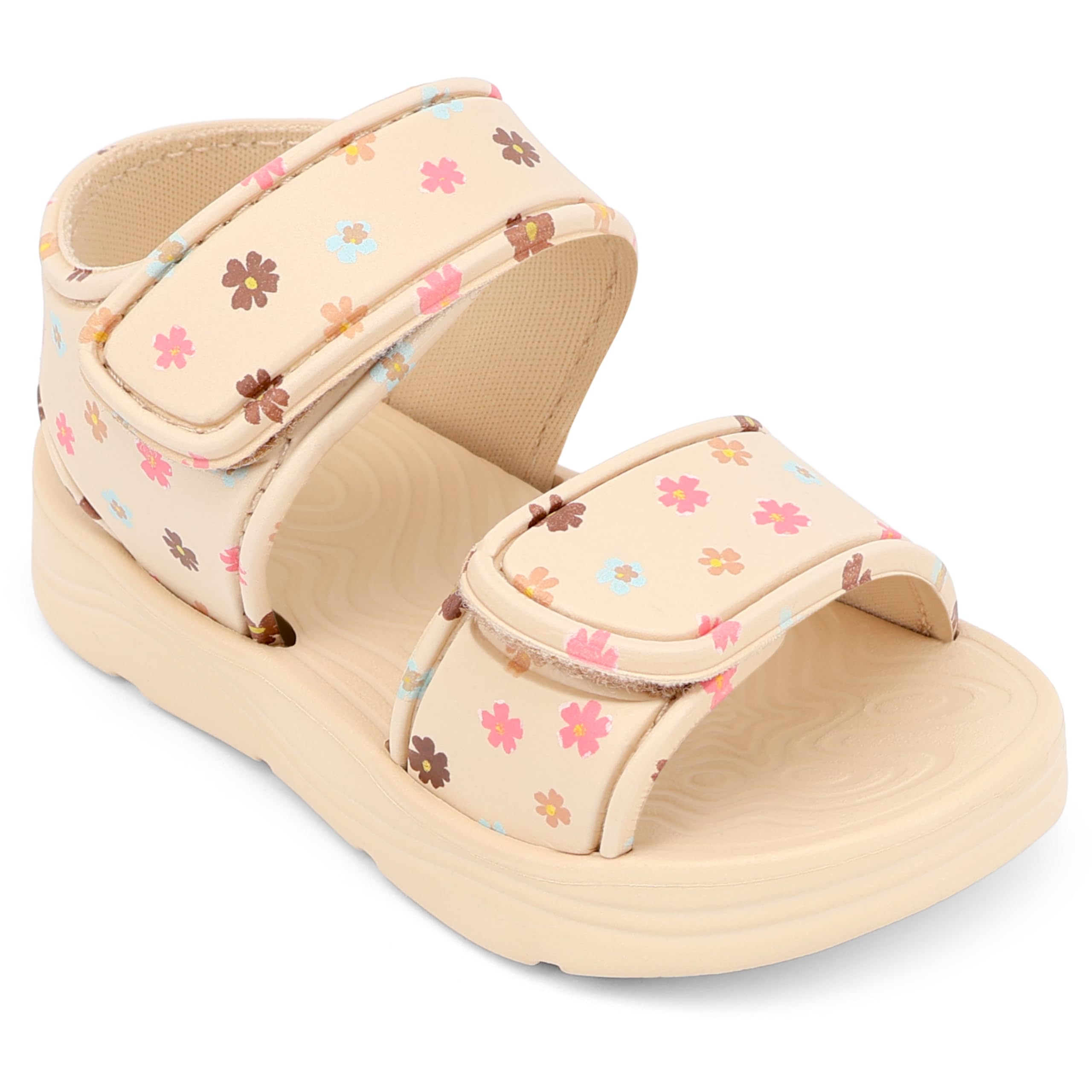 Photo 1 of ChayChax Toddler Girls Hook & Loop Sandals - Beige