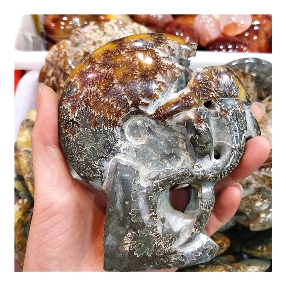 天然石アベンチュリンMIX細石　トイプードルのオルゴナイト置物　No.1919 天然石アベンチュリンMIX細石 トイプードルのオルゴナイト置物