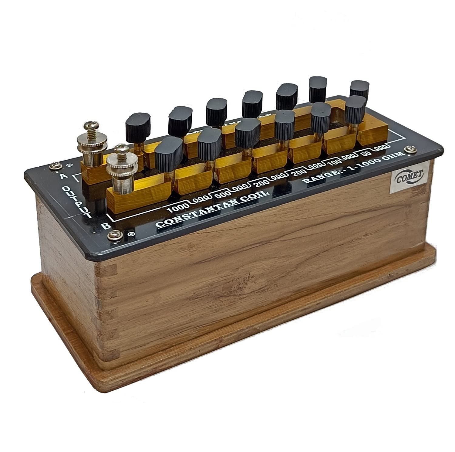 COMET Diwakar Resistance Box (Plug Type, 1-1000 Ohms)