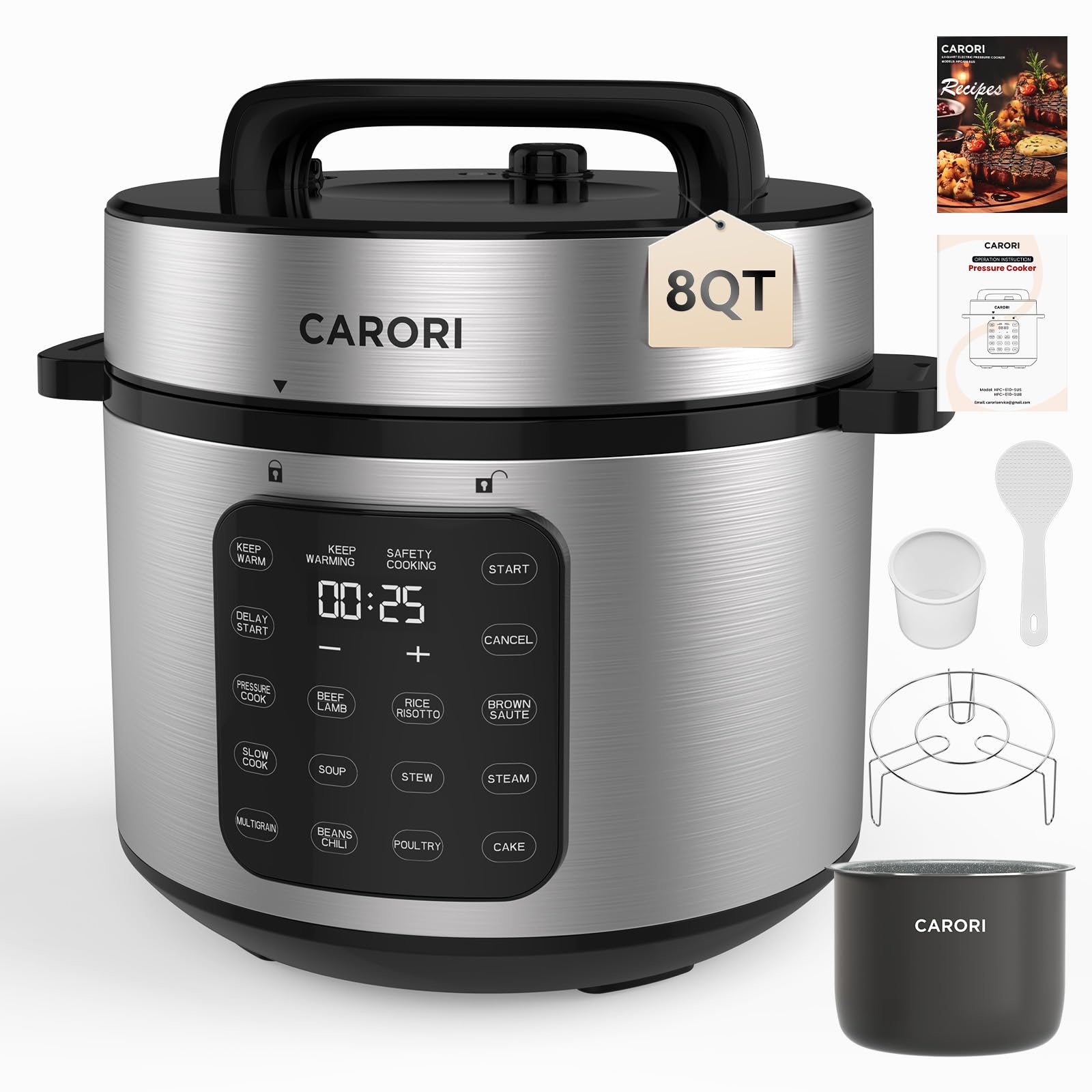 CARORI 9-in-1 IMD Touchscreen Pressure Cooker