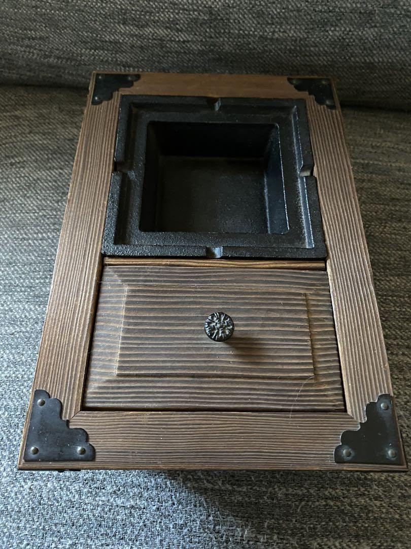 Amazon.co.jp: 煙草盆 南部鉄 灰皿 キセル 煙管 工芸品 和風 シャグ 手