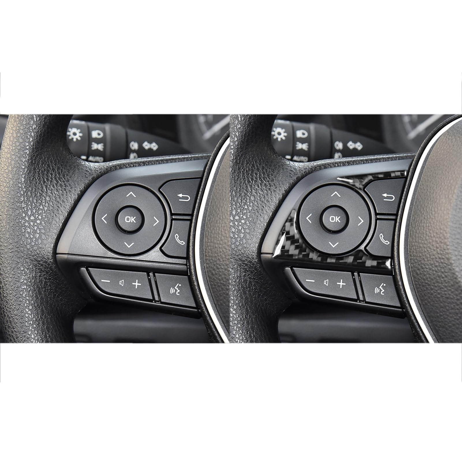 Cubierta De Panel De Control De Ventana En Color Fibra De Carbono Para Toyota Corolla Hatchback