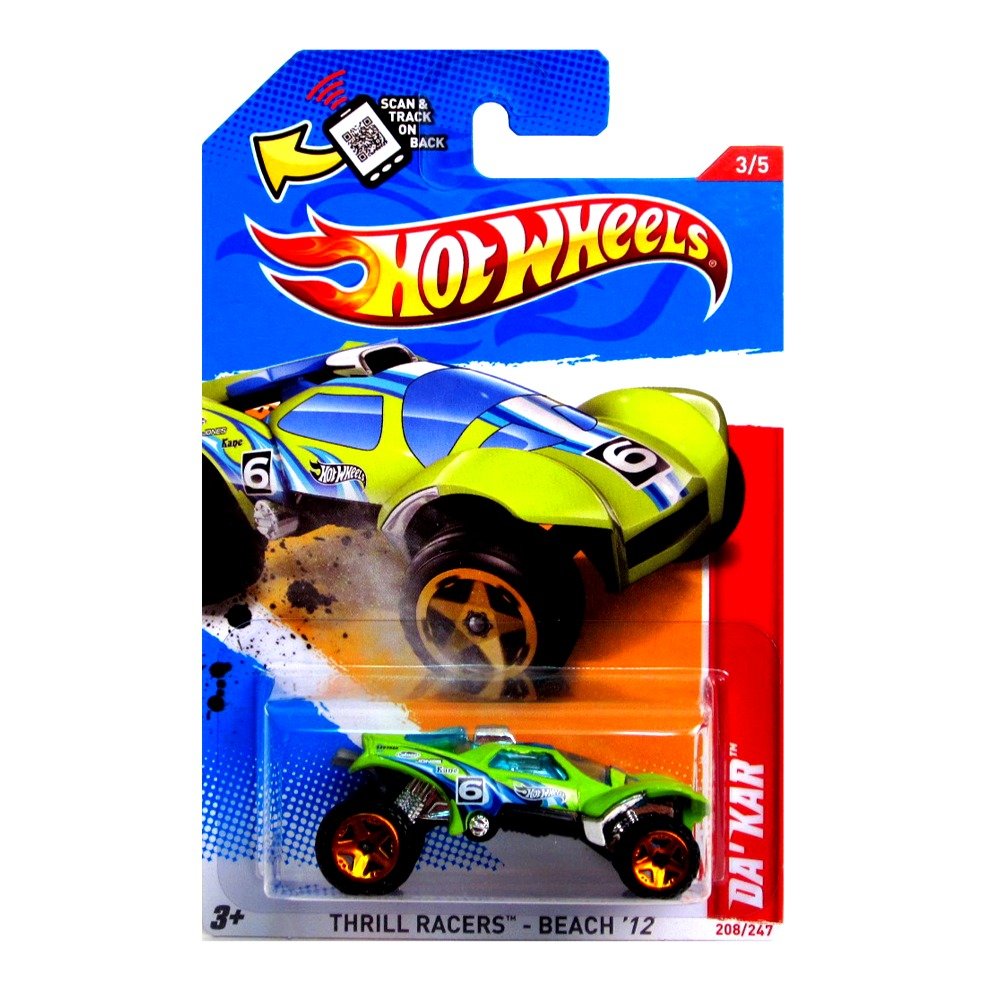 Hot Wheels Thrill Racers-beach '12 Da'kar 208/247