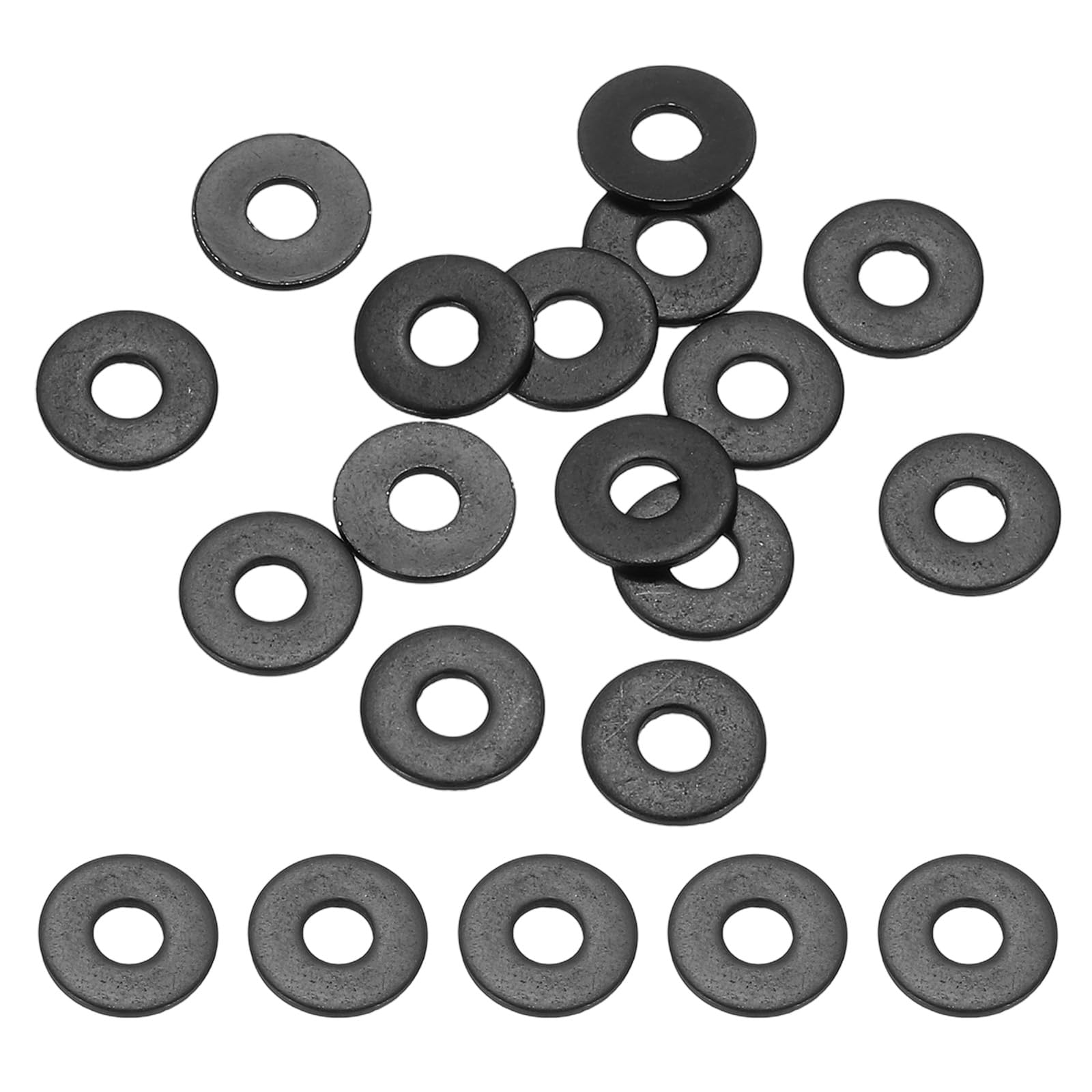 PATIKIL 124PCS M3 Stainless Steel Washers, M3x9x0.8mm Flat Washers Metal Metric Sealing Assortment Kit 304 Stainless Steel Gasket Ring for Screws Bolts Automotive