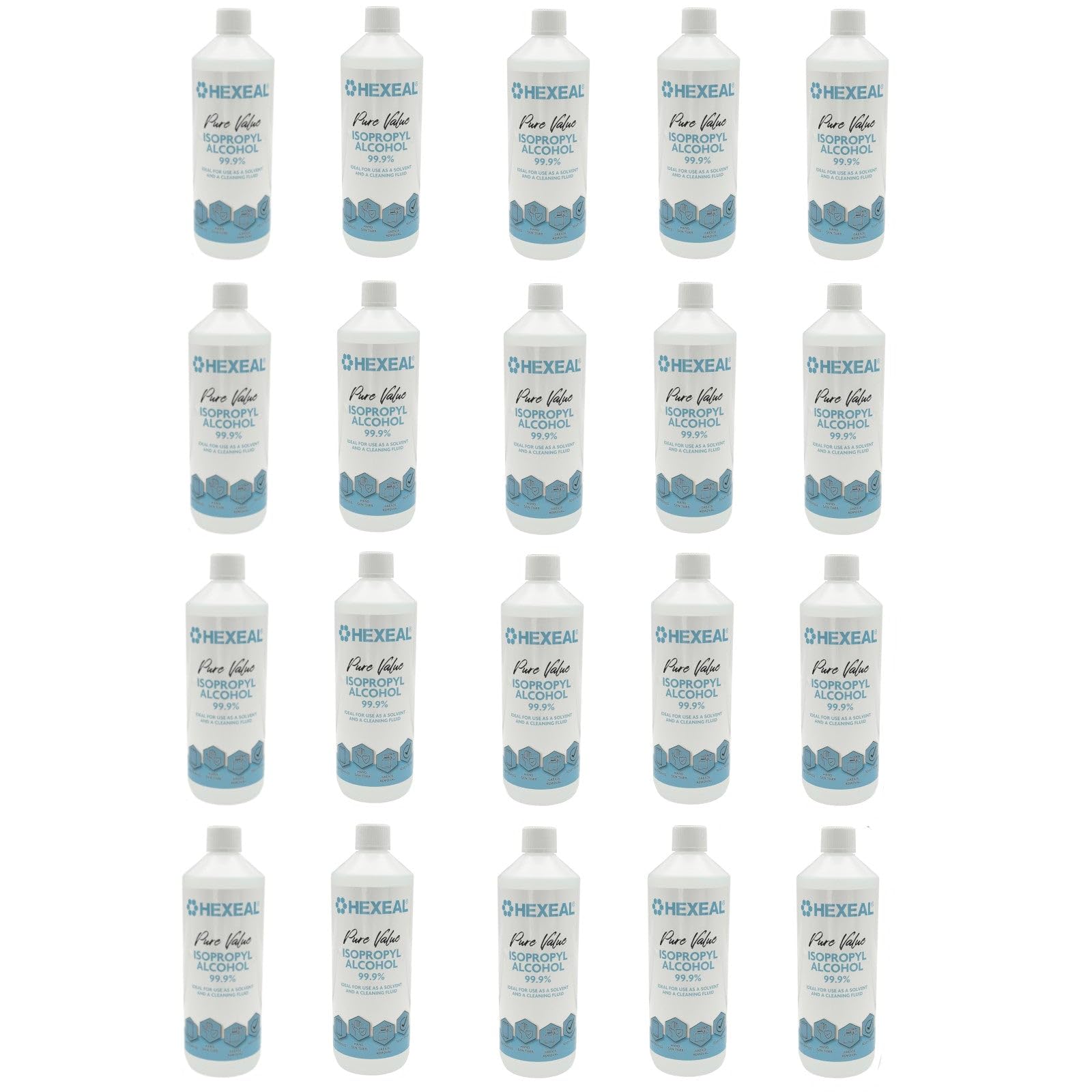 Hexeal Pure Value 99.9% Isopropyl Alcohol 20L – Sanitising & Cleaning