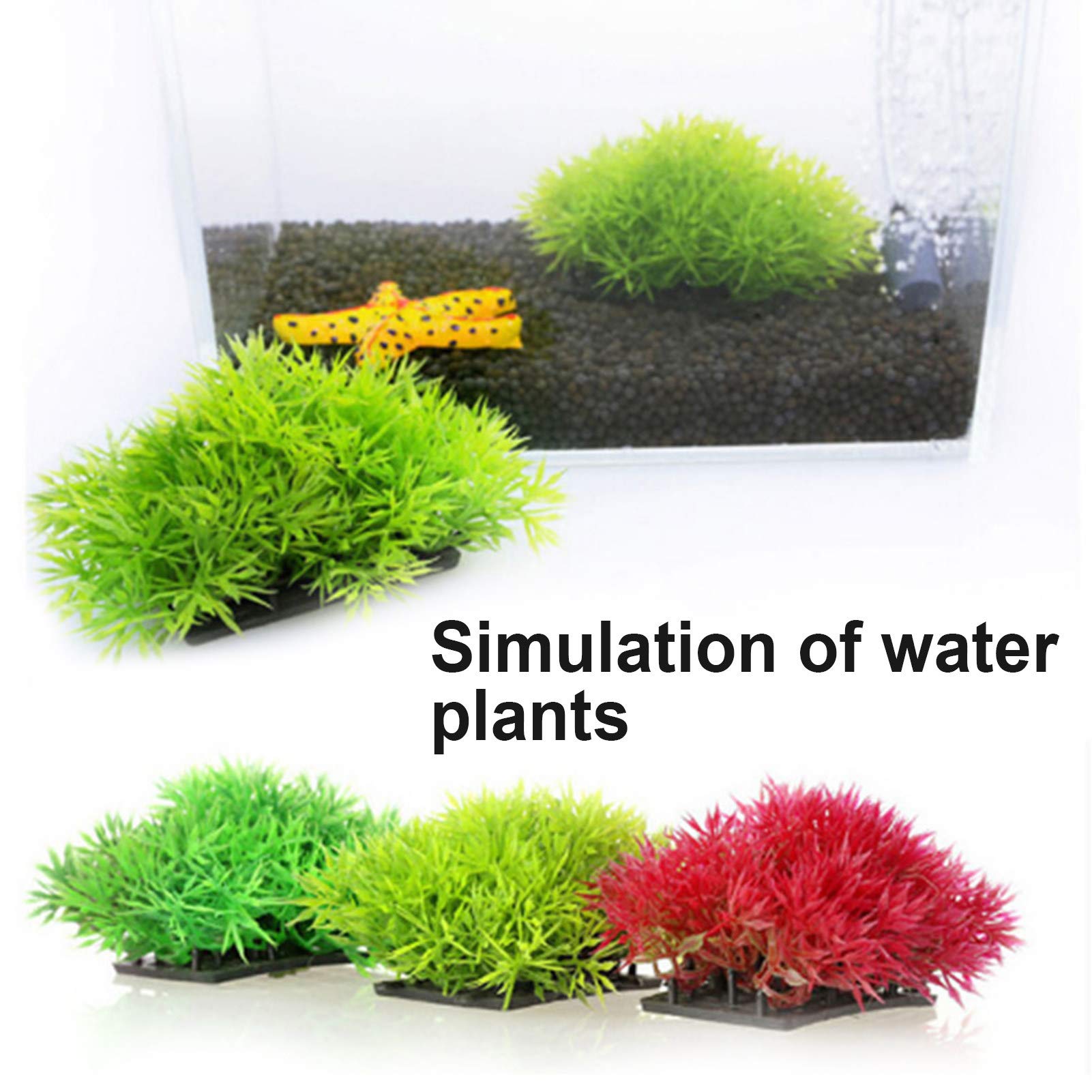 Decorazione acquario corallo pino artificiale base rossa