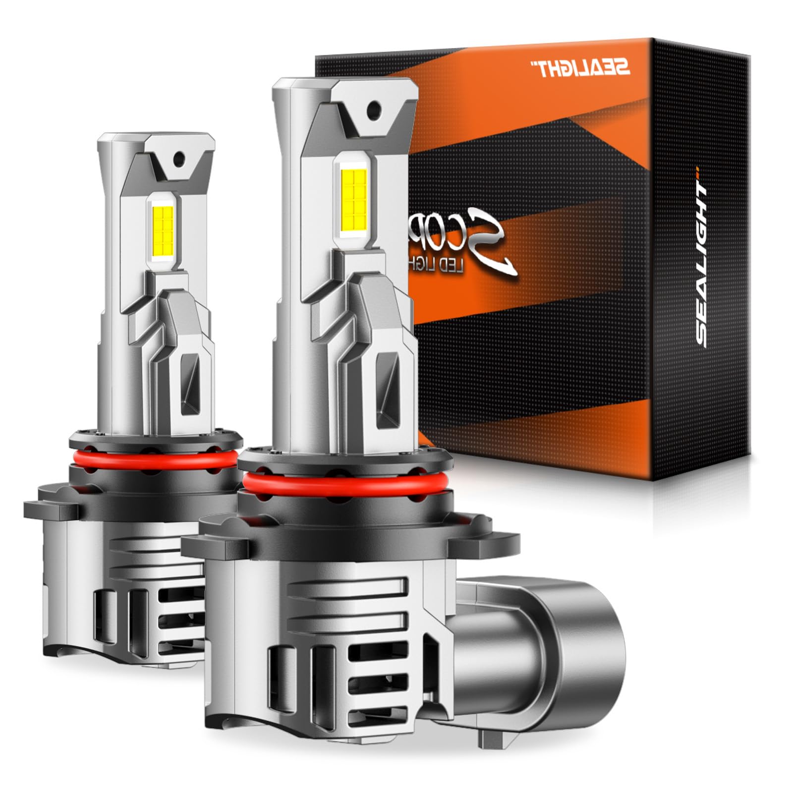SEALIGHT 9005/HB3 Light Bulbs Combo, 50000LM 1000% Ultra Brightness, Real 1:1 Halogen Mini Size, 6500K Cool White, 60000Hrs Lifespan Pack of 2-image-13