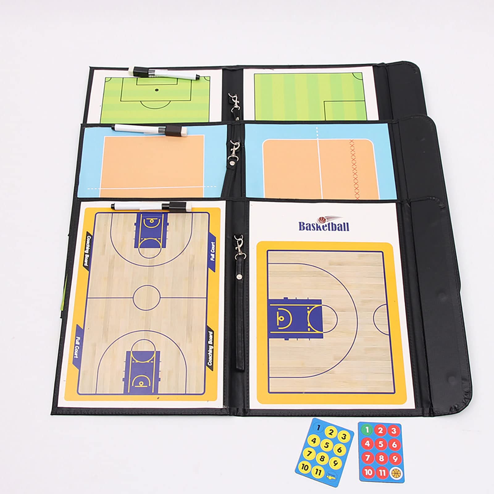 Lavagna Tattica per Allenatore di Pallavolo con Lavagna Magnetica a Mezza Corte con Penna