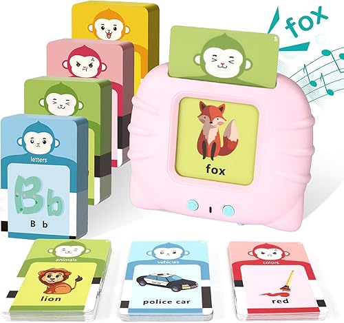 Miniatura 10 de 296 tarjetas flash parlantes con palabras a la vista para niños pequeños de 1, 2, 3, 4, 5, 6 años, discurso de bolsillo, juguetes sensoriales de