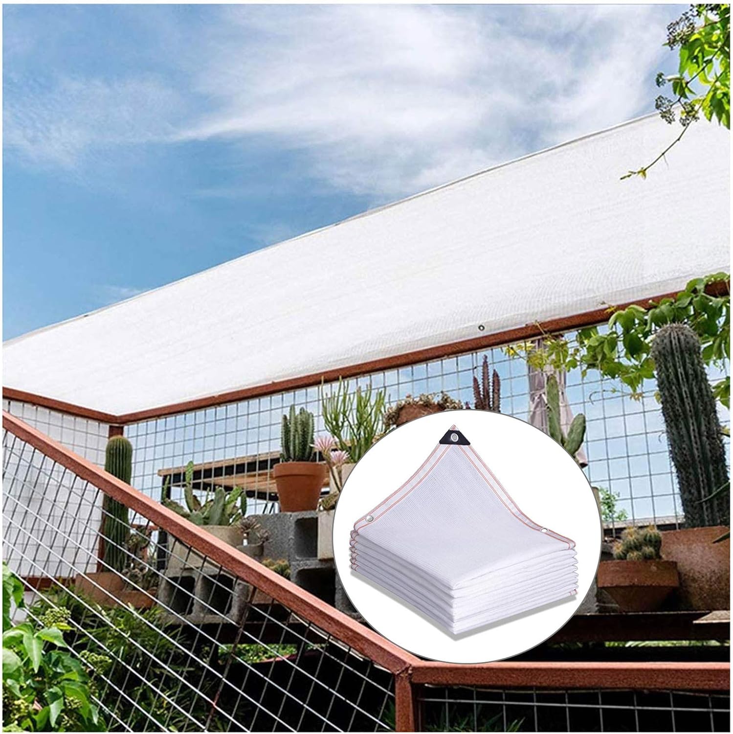 Shade Net, 80 Shading Rate, Made of Sunscreen PE Fabric