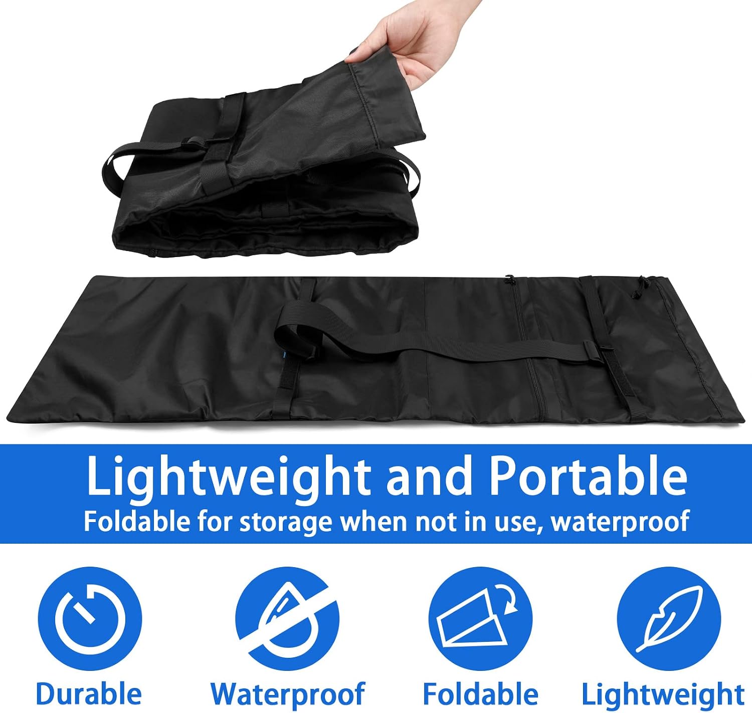 Xxerciz Folding Chair Replacement Bag Lightweight Storage Bag Carrying Bag with Carrying Handles & Extra Zippers Pocket for Foldable Camping Chair, 48 Inches (Chair is not Included) image 5