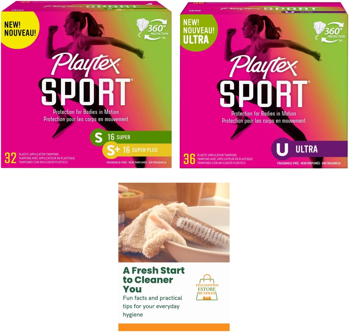 PlaytexSport Compact Tampons Multipack Super, Super Plus