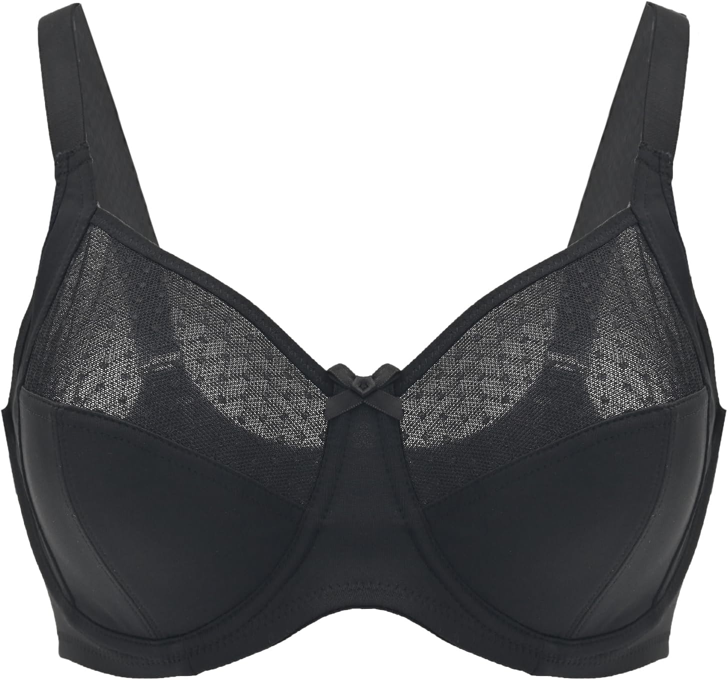 Women's Full Coverage Non-Padded Bra Comfort Soft Underwire Plus Size - Image 6