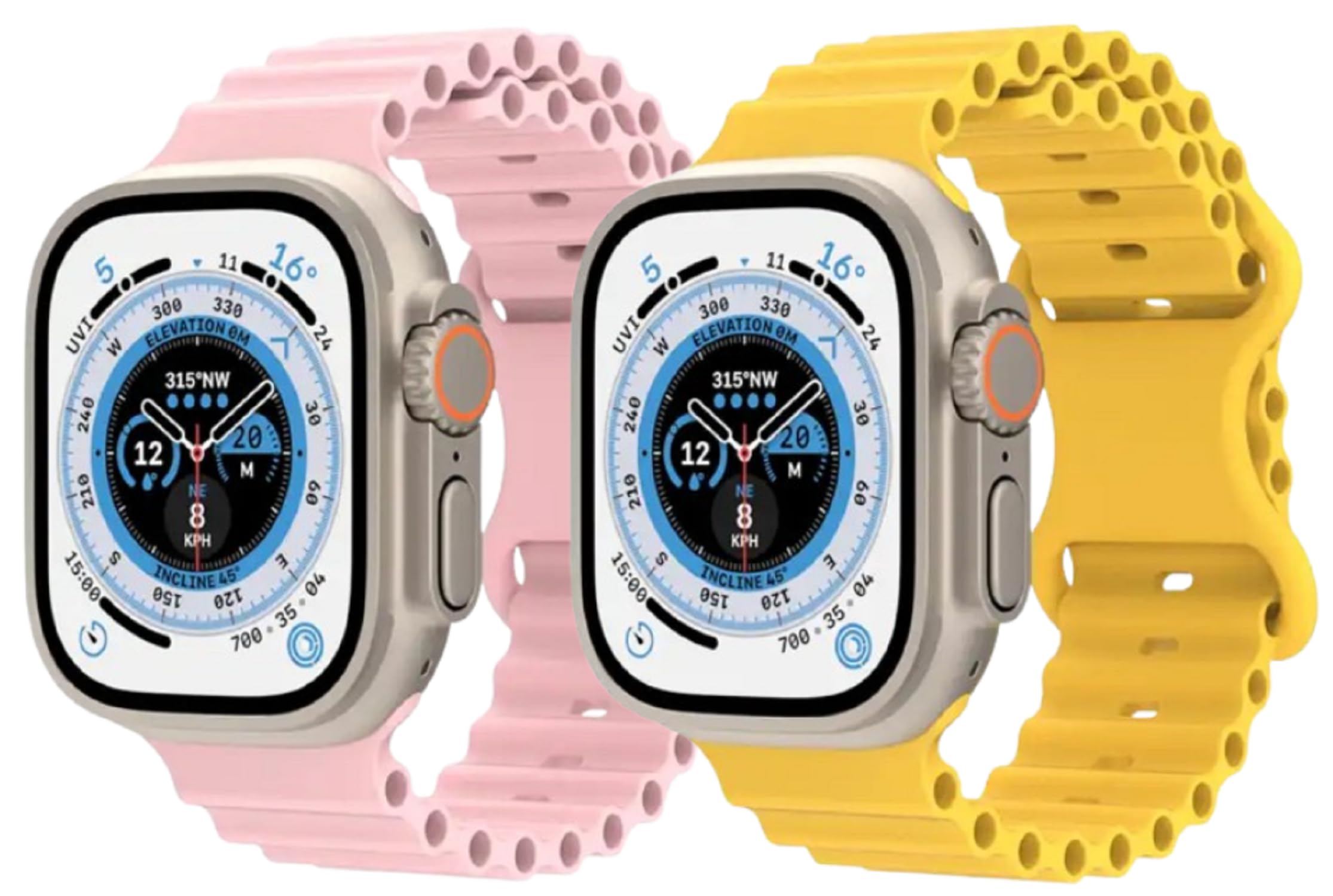 PEFKO PSS151 Flexible Silicone Butterfly Ocean Watch Bands / Straps Compatible With Apple iWatch For Men Women Unisex, Replacement Strap 49mm 45mm 44mm 42mm For iWatch Series Ultra/8/7/6/5/4/3/2/1/SE/SE2【 👉 Only Strap for Apple iWatch ⌚ Watch  (B0CWYSCMBN) Amazon Price History, Amazon Price Tracker