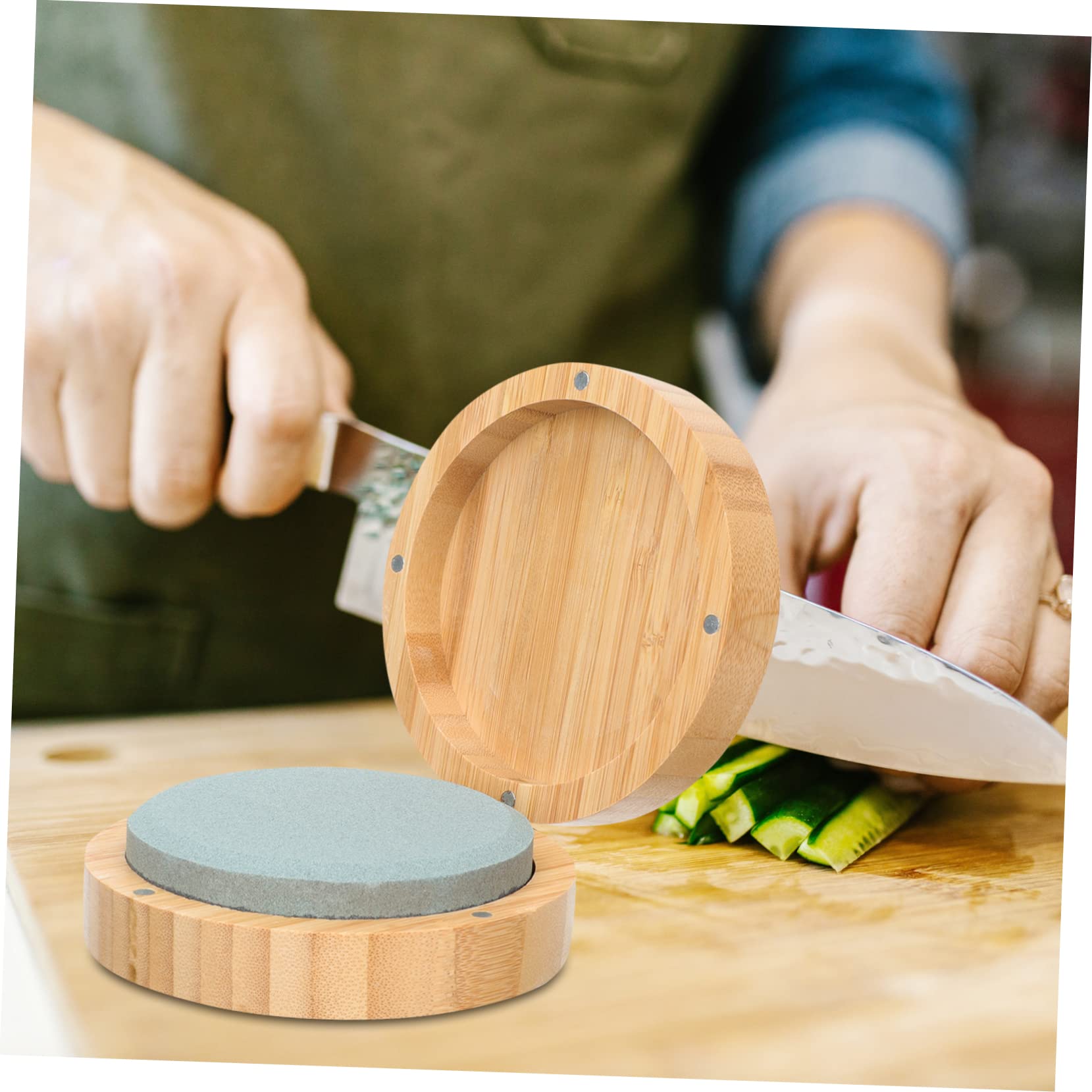 Uonlytech 4pezzi Affilatrice Per e Giardinaggio Base e Carbonato Strumento Affilatura e