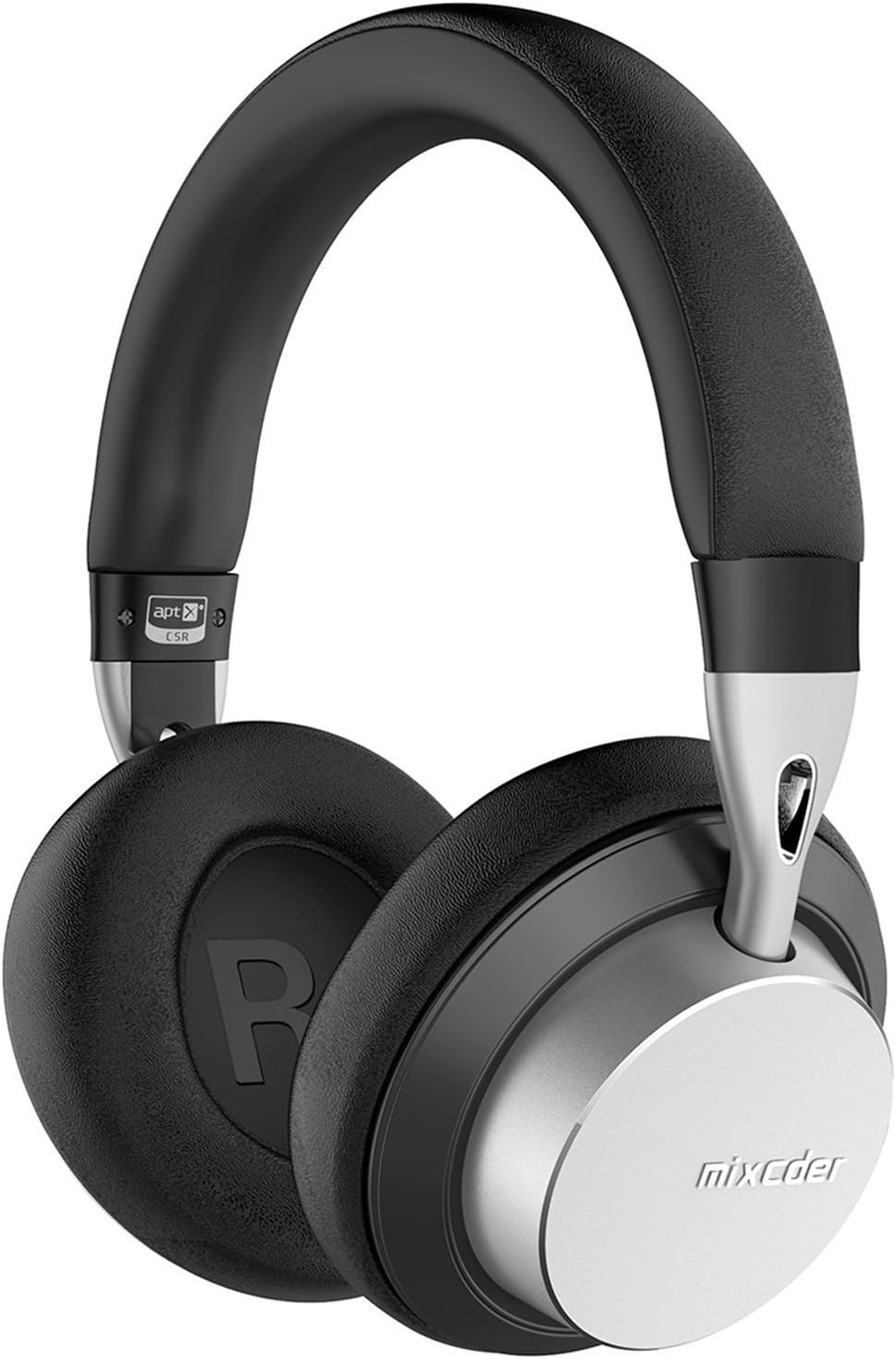 Mixcder MS301 Bluetooth Headphones Wireless with Mic Stereo Headset, Bluetooth 4.2, Hi-fi Sound, Over ear Noise Cancelling Headphone, aptX Low Latency for Mobile Phones/TV/Mac/PC - Black