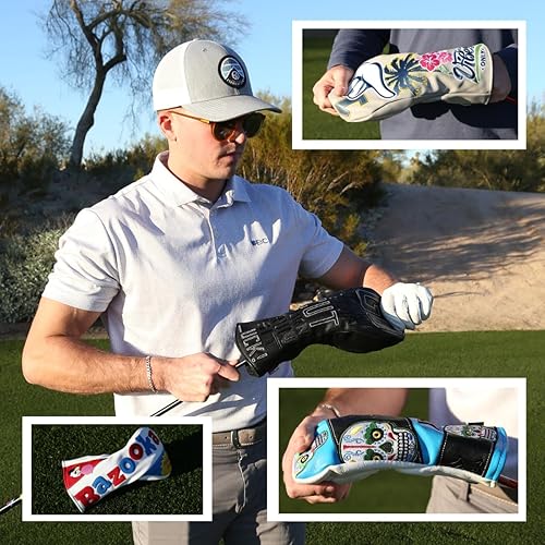 Miniatura 6 de CMCDESIGN Bazooka Joe - Cubierta bordada para cabeza de golf  Forro suave  Diseño personalizado  Gran ajuste con cierre magnético para cualquier