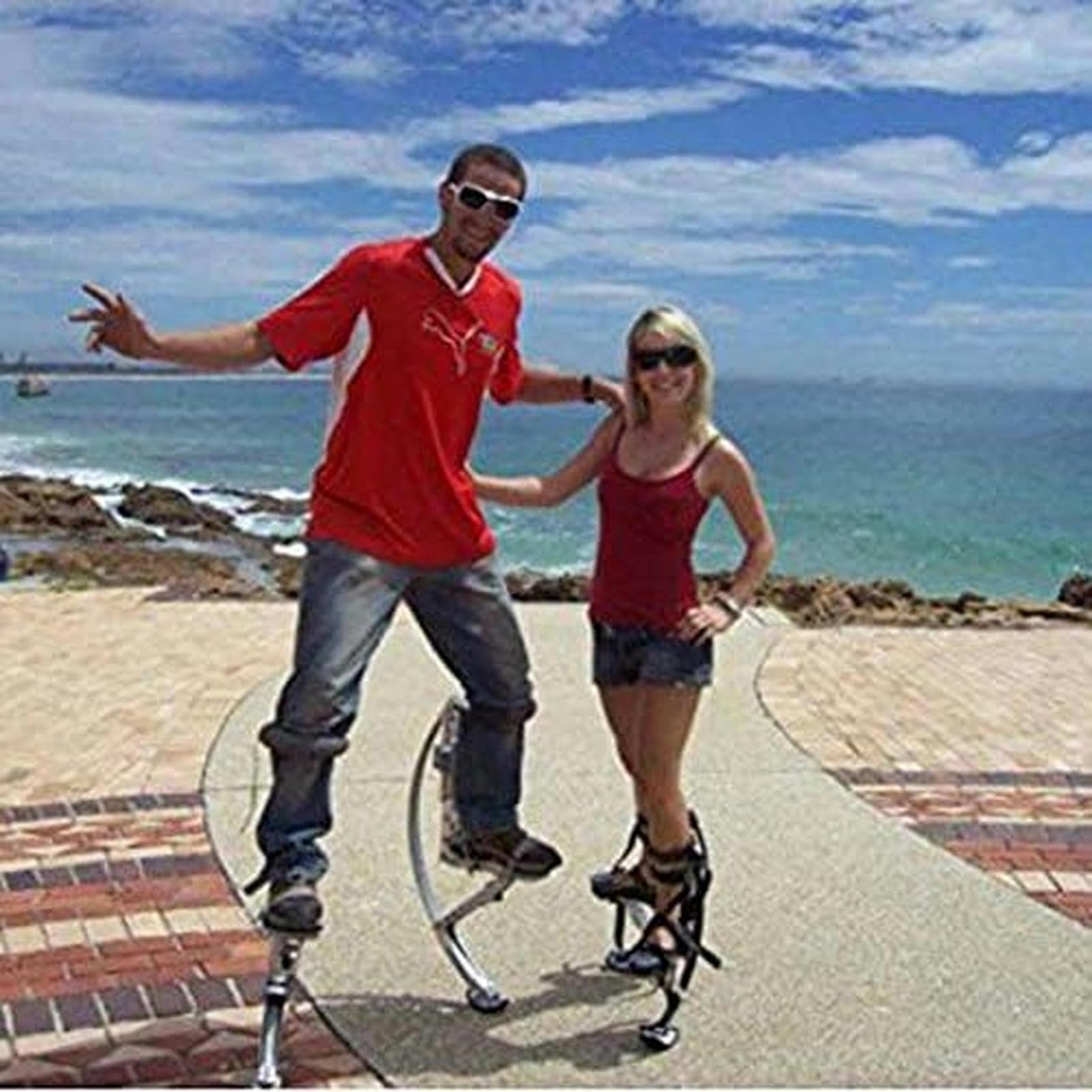 Zancos de salto para fitness, zapatos de rebote cardiovascular, ideales para giros y trucos, capacidad de peso de 90 a 110 kg, perfectos para ejercicio y entrenamientos en casa