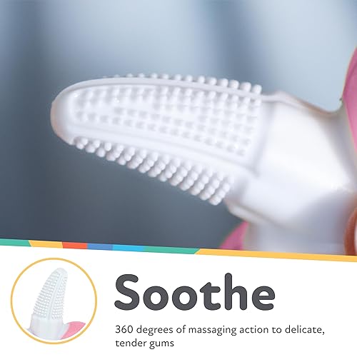 Miniatura 2 de Nuby NanaNubs Banana Cepillo de dientes masajeador - Juguete de dentición para bebés - Más de 3 meses