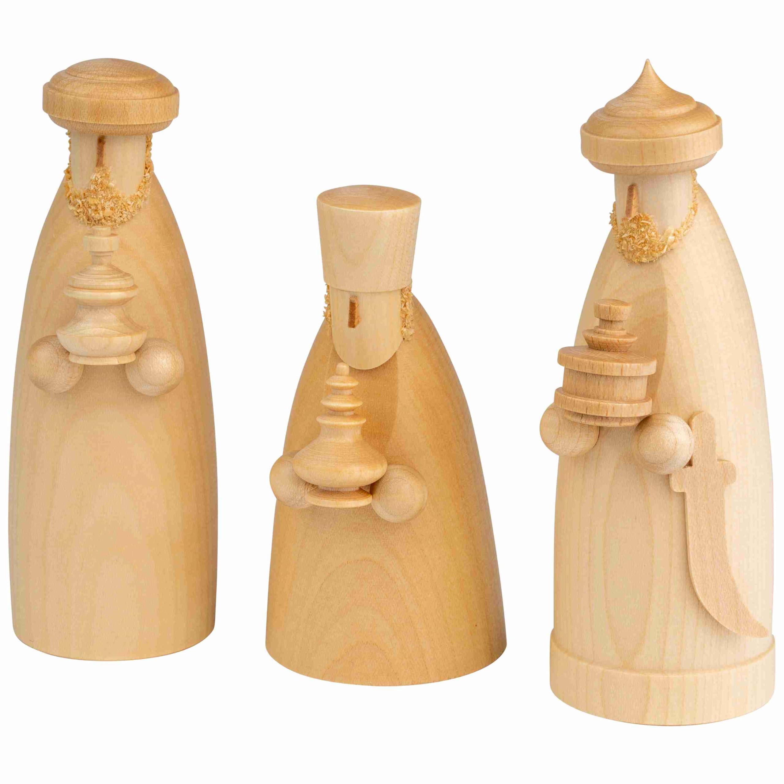 Rois Mages de Schalling Seiffener Volkskunst La Nature pour illuminer votre table de Noël
