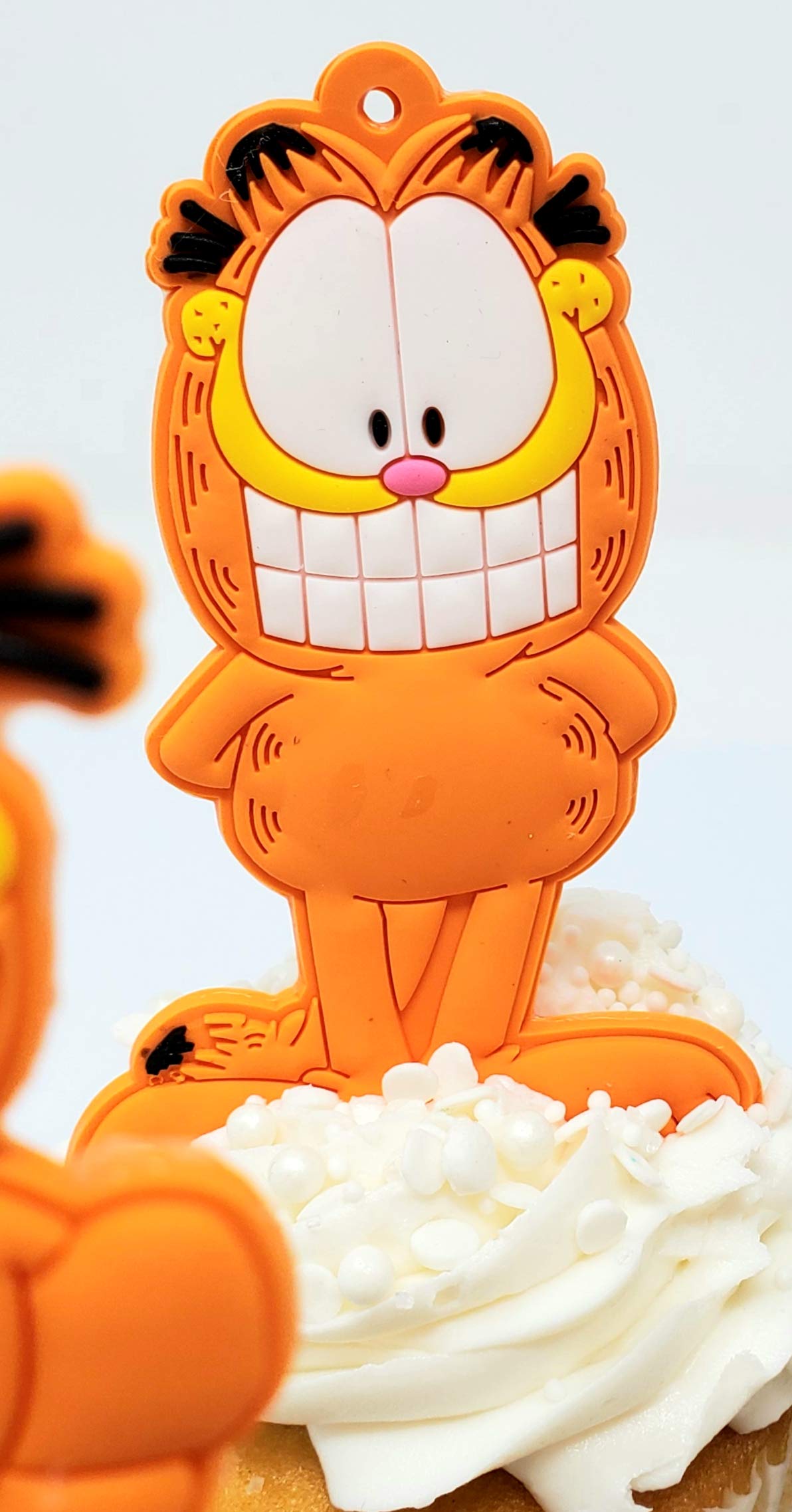 Garfield Birthday Cupcake Cake Topper Set Featuring Garfield and