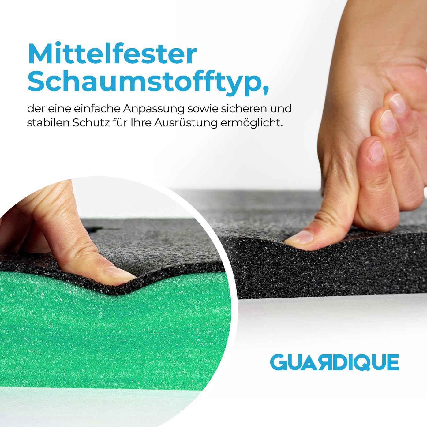 Schiuma multistrato 1200 x 800 mm, ad alta densità, personalizzabile, per imballaggio, protezione e organizzazione sicuri, ideale per cassette degli attrezzi e attrezzature sensibili (verde, 50 mm)