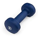 Marcy Neoprene Dumbbell, Single Piece, 5-lb, Indigo Blue