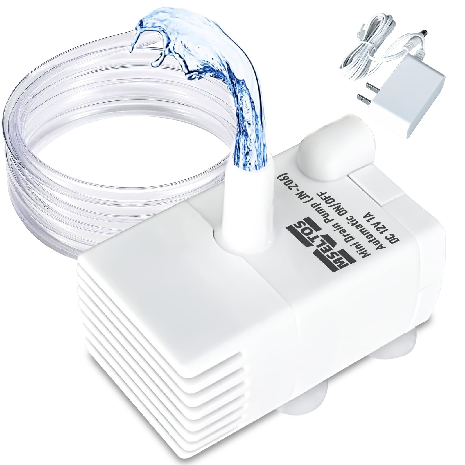 Automatic Small Sump Pump with Water Sensor, 8 FT Lift 70 GPH 115V/230V Mini Condensate Pump with Float Switch, Water Removal for Dehumidifier, Air Conditioner, Ice Maker, Basement, Auto On Off