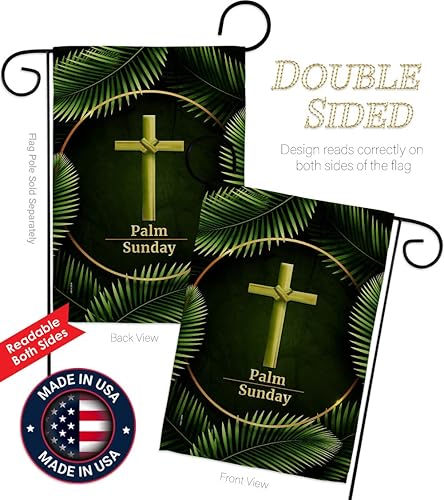 Miniatura 3 de Bandera de jardín para el Domingo de Ramos, fe religiosa, esperanza, gracia, paloma, religión cristiana, Pascua, decoración de la casa, regalo de