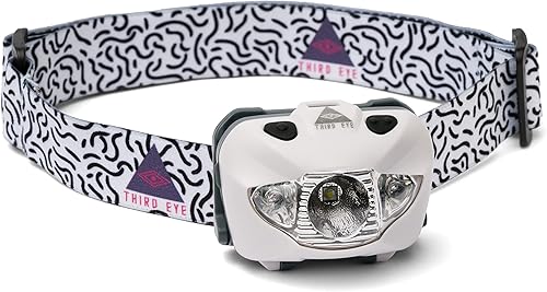 Miniatura 12 de Faros delanteros de tercer ojo, potente y elegante linterna LED para campamento, 168 lúmenes, luz roja y blanca, inclinación ajustable, múltiples