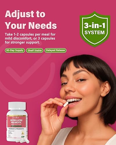 Miniatura 7 de Probióticos y prebióticos orgánicos para mujeres, equilibrio y digestión del pH - 60 mil millones de UFC probióticos vaginales con arándano