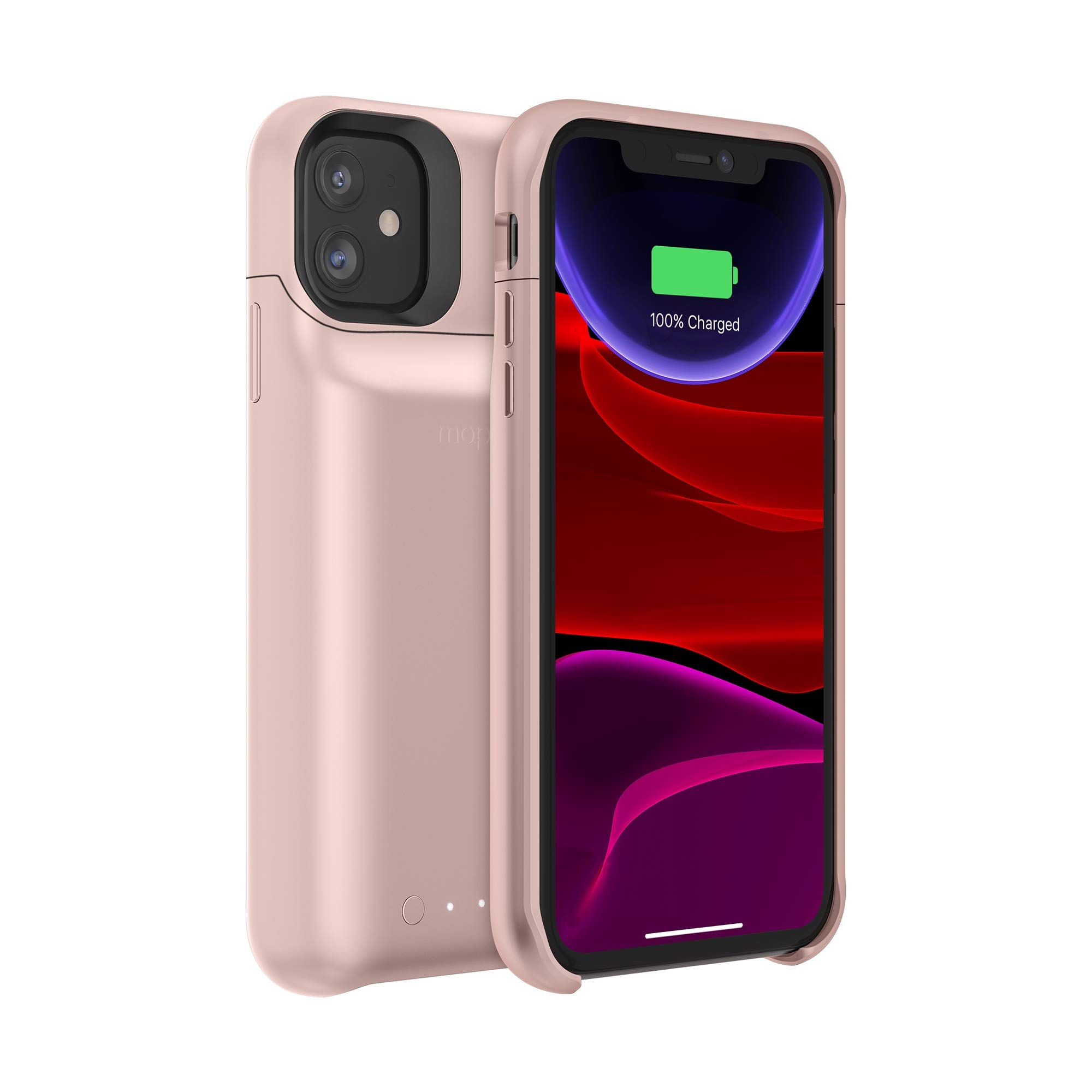mophie 401004518 Juice Pack Access - Ultra-Slim Wireless Charging Battery Case - Made For Apple Iphone 11 - Blush Pink