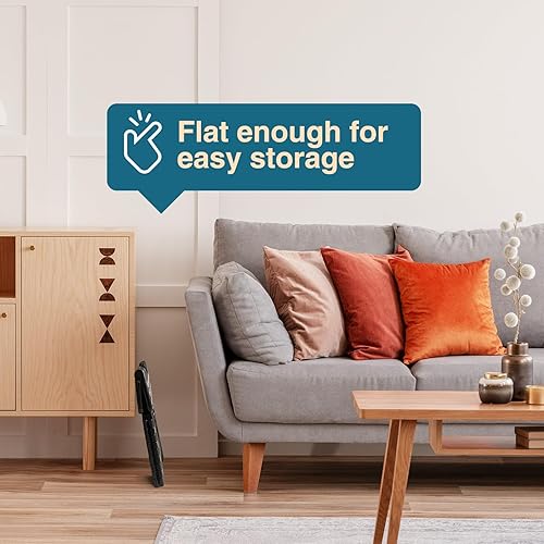 Miniatura 64 de Flottian Taburete plegable de 18 pulgadas para adultos y niños con capacidad para hasta 300 libras, taburetes plegables antideslizantes con asa,