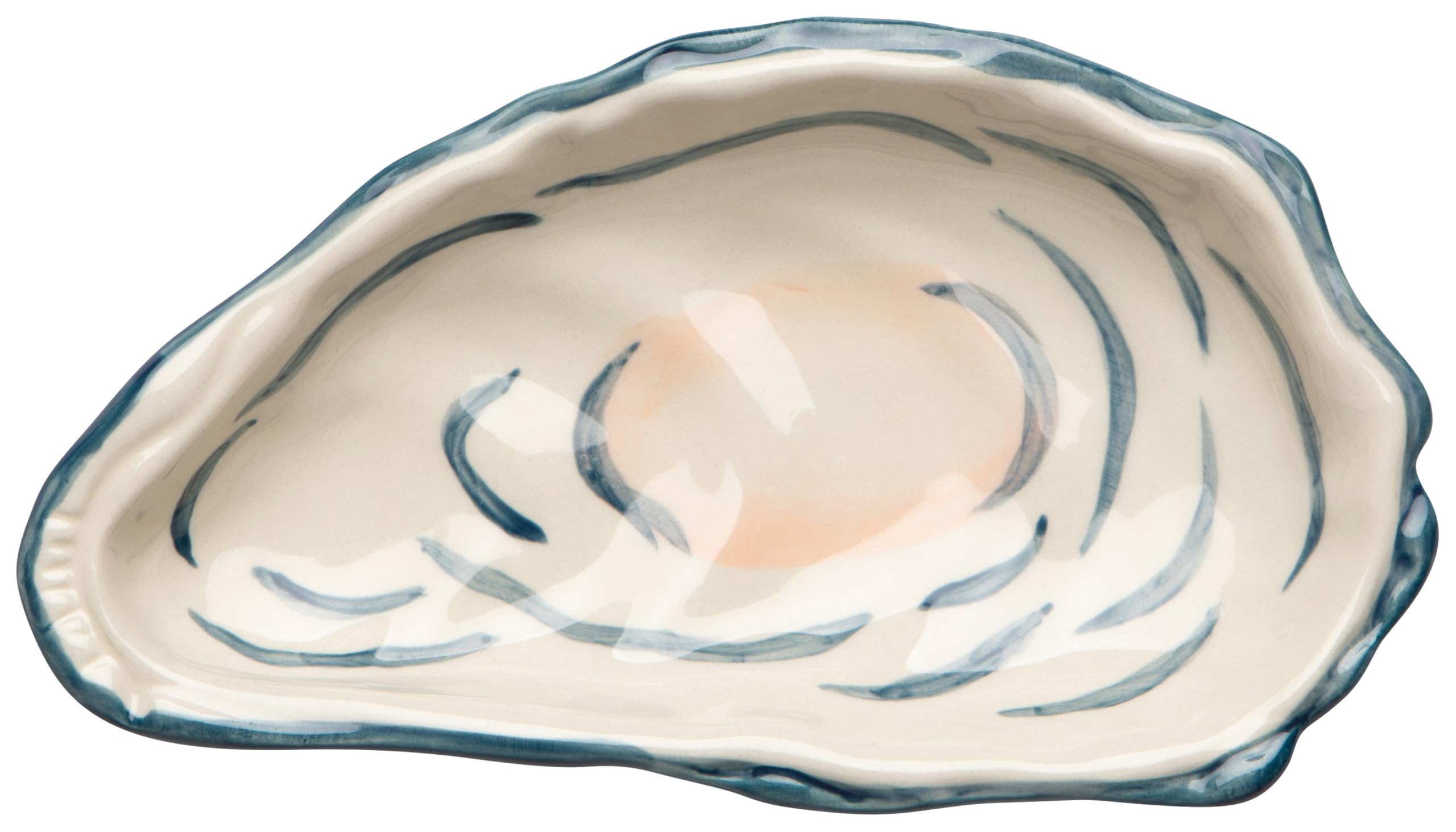 Now Designs Oyster Collection Shaped Dish, 100% Stoneware, W4.25 X L7.5in, Dishwasher & Microwave Safe