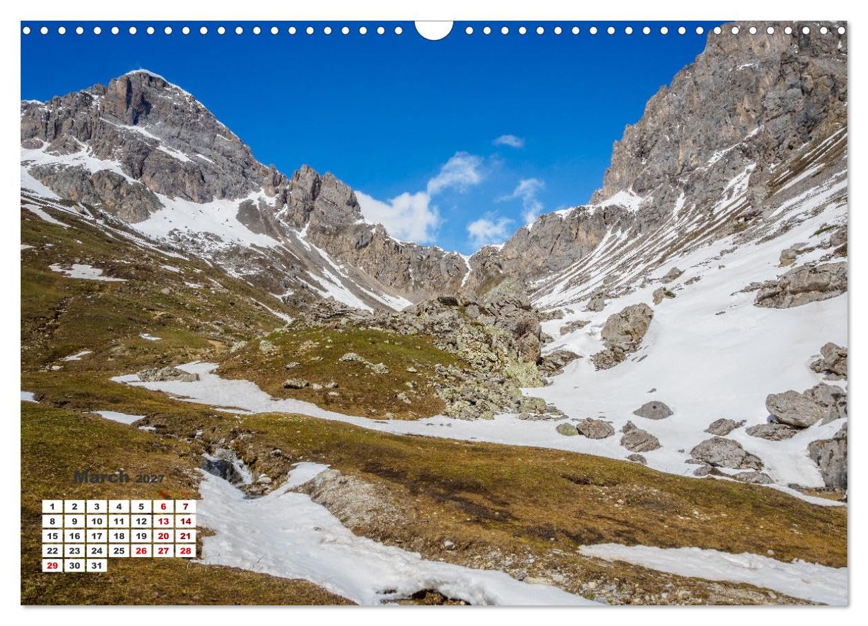 The French Alps, on the trail of the marmot (Wall Calendar 2027 DIN A3 landscape), CALVENDO 12 Month Wall Calendar: The marmot's waking environment