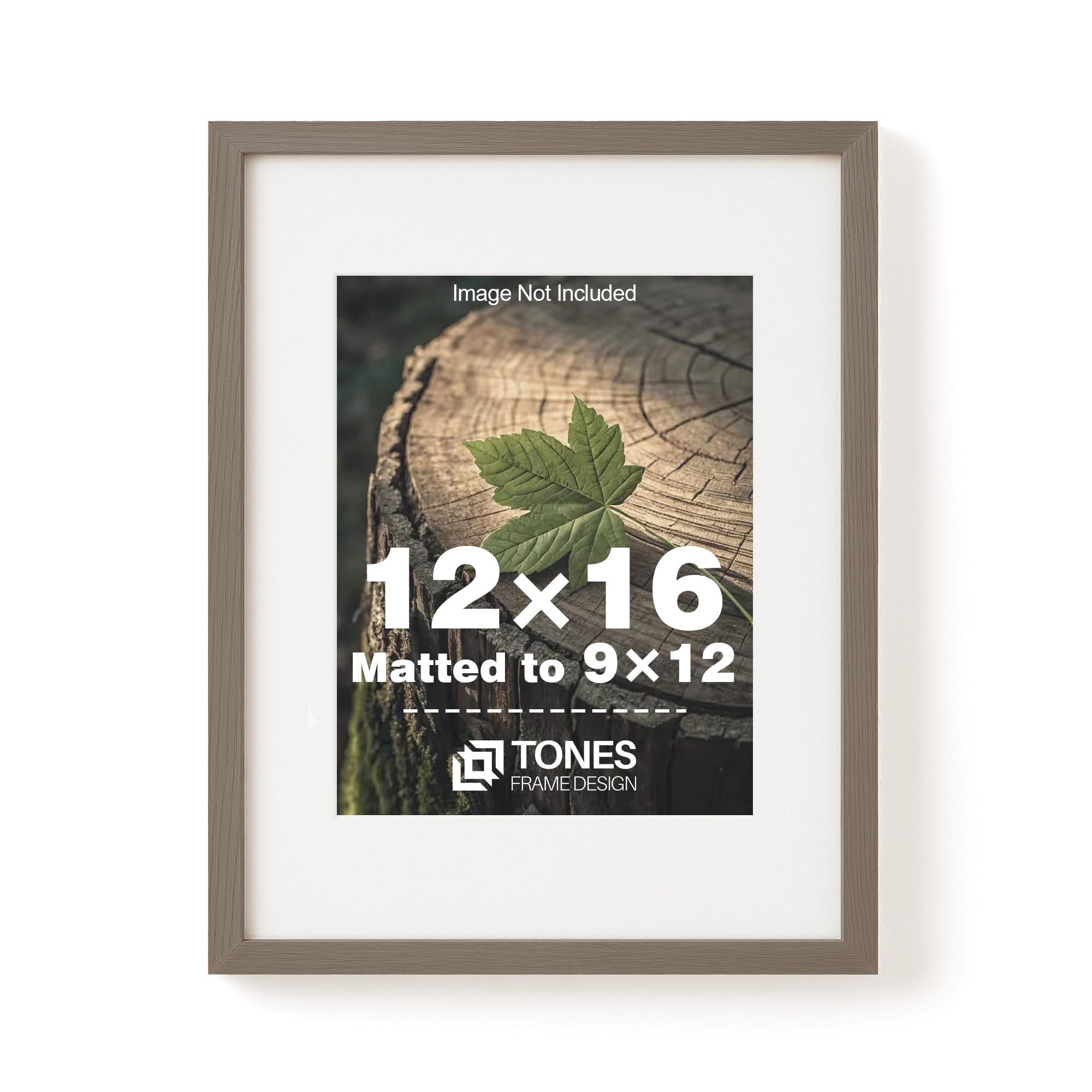 TONES FRAME DESIGN 12x16 Dark Oak Frame