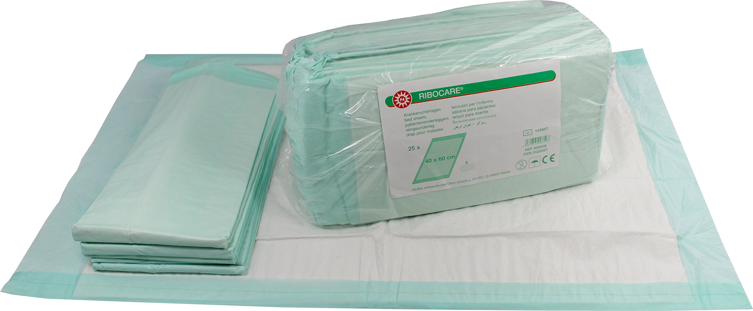 RIBOCARE® Krankenunterlagen, Inkontinenzunterlagen, 4-lagig, 40x60cm, 30 St.