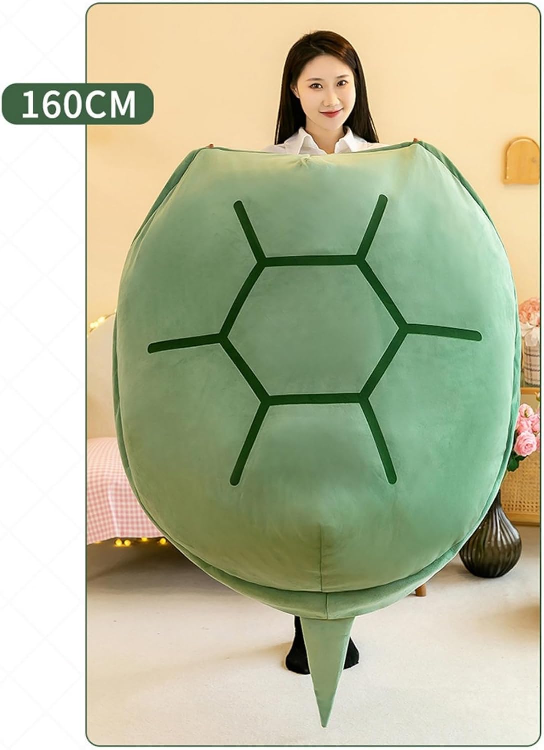 【関税込み】カメ パジャマ 亀枕 亀の甲羅 亀の甲羅クッション ぬいぐるみ 着用可能 特大サイズ 座布団 座椅子 ソファー 抱き枕 着用可能 背
